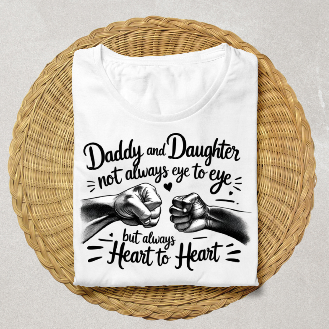 Dad Daughter Heart to Heart t-shirt