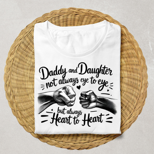 Dad Daughter Heart to Heart t-shirt