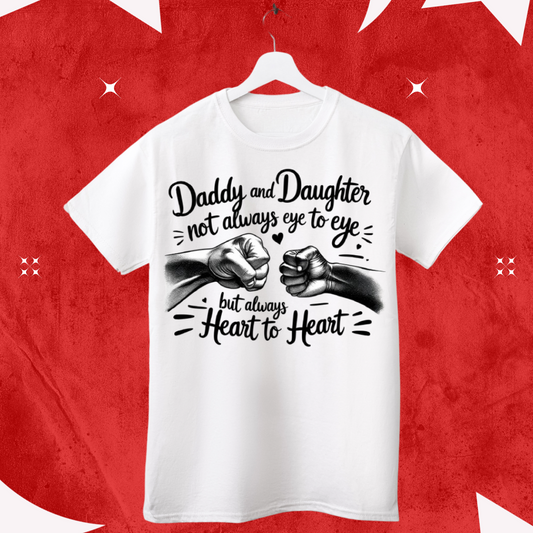 Dad Daughter Heart to Heart t-shirt